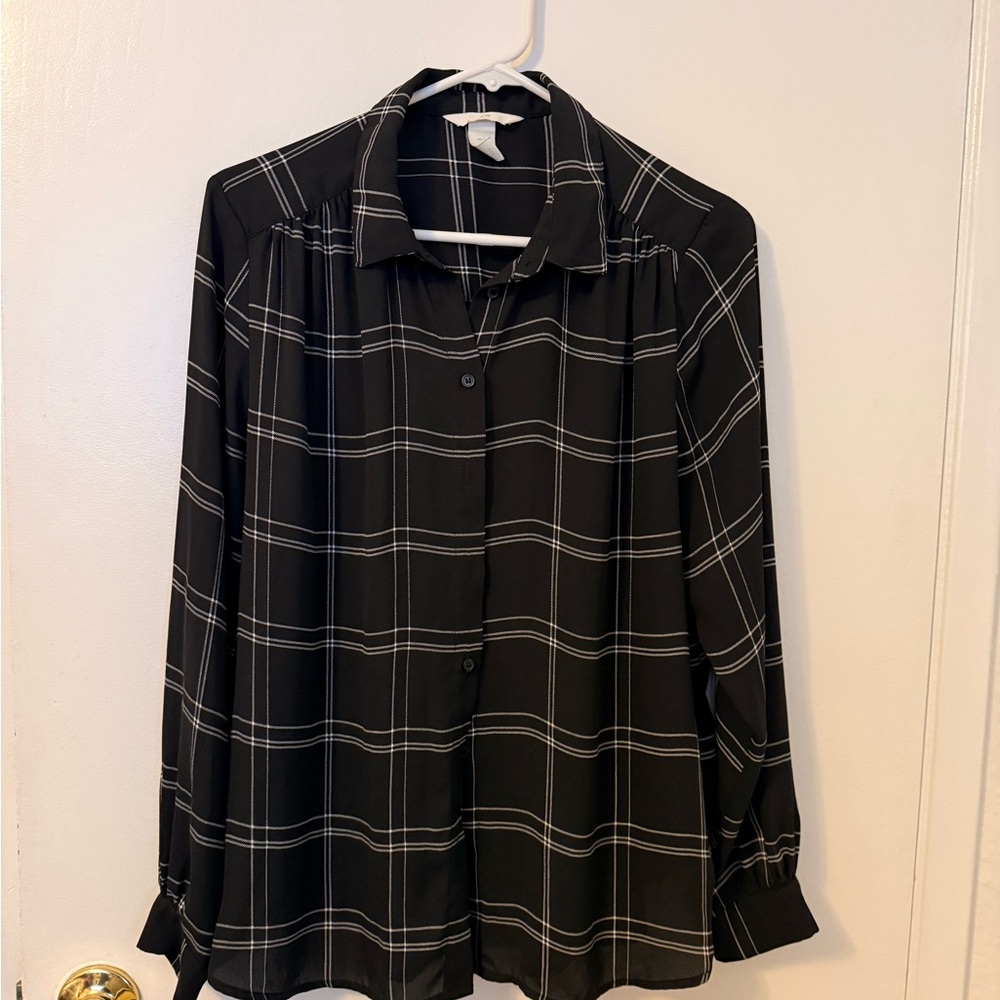 Plaid Blouse